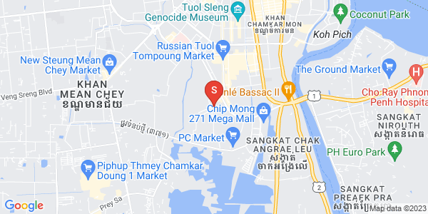 Boeung Tumpun分区, 棉芷区, 金边地图