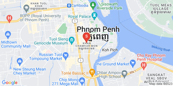 万景岗1分区（BKK1), 波哥堪, 金边地图