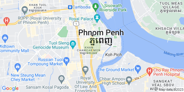 백색하구역, 짬까몬, 프놈펜 지도