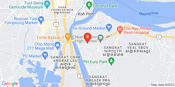 ニロート, チバーアンポウ, プノンペンの地図