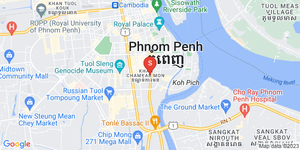 Map of BKK 1, Boeng Keng Kang, Phnom Penh