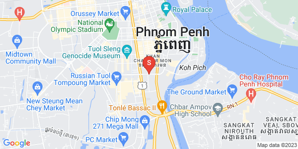 万景岗1分区（BKK1), 波哥堪, 金边地图