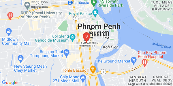 万景岗1分区（BKK1), 波哥堪, 金边地图