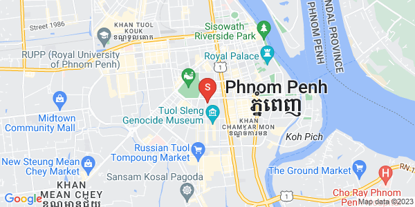万景岗2分区（BKK2), 波哥堪, 金边地图