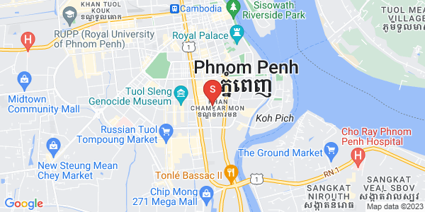 万景岗1分区（BKK1), 波哥堪, 金边地图