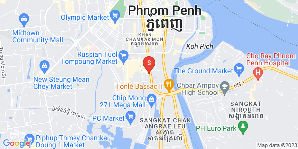 แผนที่ โตนเลบาสัก, จัมการมอน, พนมเปญ