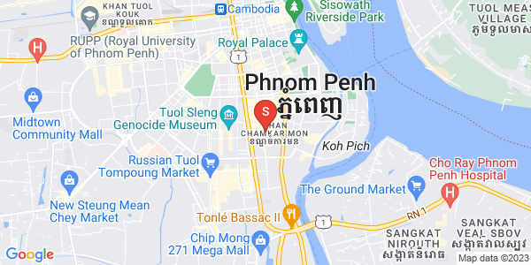 Mapa: BKK 1, Boeng Keng Kang, Phnom Penh