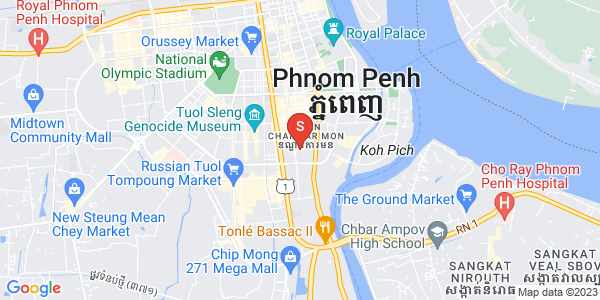万景岗1分区（BKK1), 波哥堪, 金边地图