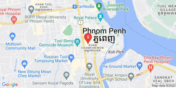 Map of BKK 1, Boeng Keng Kang, Phnom Penh