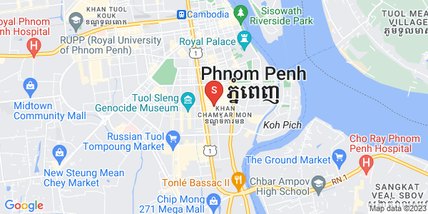 Map of BKK 1, Boeng Keng Kang, Phnom Penh
