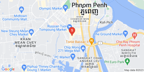 万景岗3分区（BKK3), 波哥堪, 金边地图