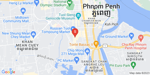 万景岗1分区（BKK1), 波哥堪, 金边地图