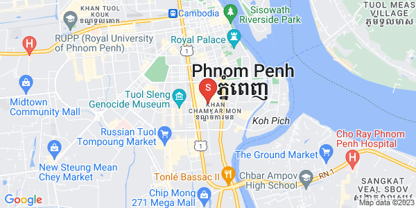แผนที่ โตนเลบาสัก, จัมการมอน, พนมเปญ