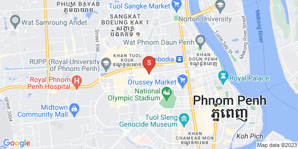 Map of krom Kampuchea, Phsar Depou I, Toul Kork, Phnom Penh