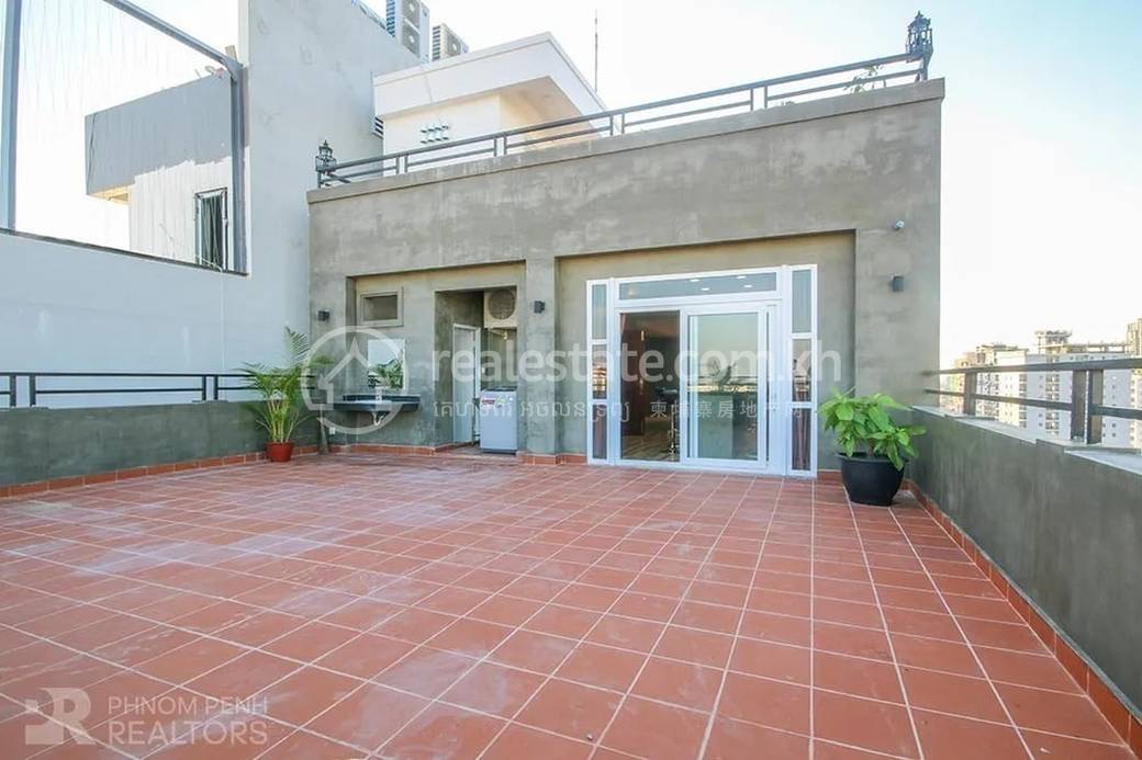 Penthouse À louer à, Tonle Bassac, Chamkarmon, Phnom Penh