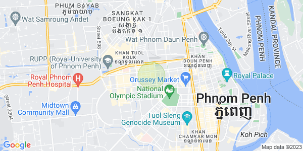 プサー・デポー1, トゥールコーク, プノンペンの地図