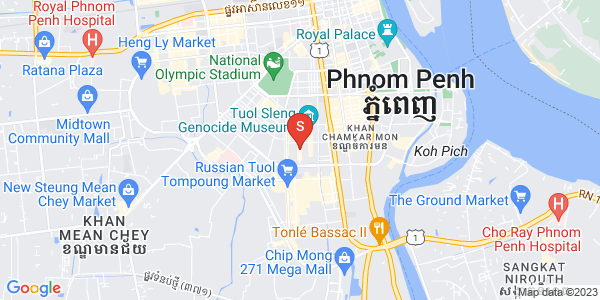Map of BKK 3, Boeng Keng Kang, Phnom Penh