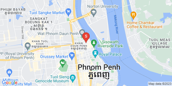 Mapa: Wat Phnom, Daun Penh, Phnom Penh