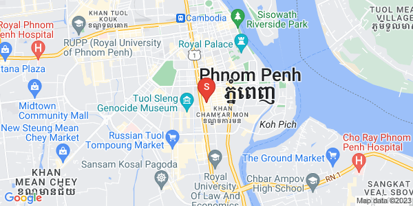 Mapa: BKK 1, Boeng Keng Kang, Phnom Penh
