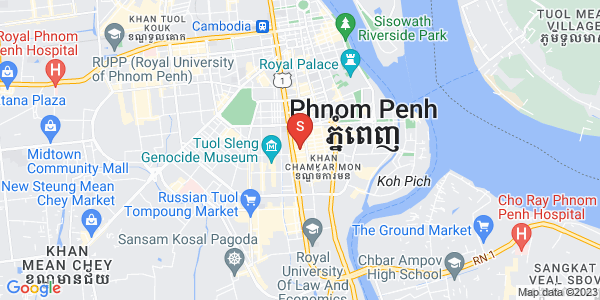 Map of BKK 1, Boeng Keng Kang, Phnom Penh
