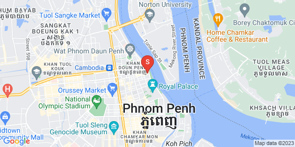 Carte de Phsar Kandal I, Daun Penh, Phnom Penh