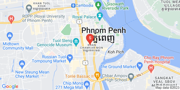 Mapa: BKK 1, Boeng Keng Kang, Phnom Penh