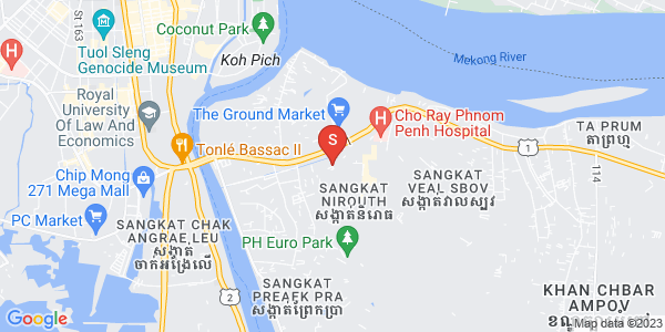 Map of Nirouth, Chbar Ampov, Phnom Penh