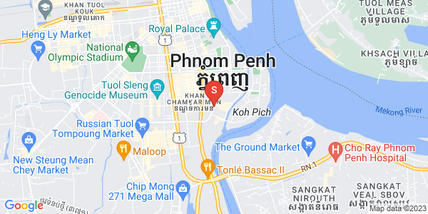 แผนที่ โตนเลบาสัก, จัมการมอน, พนมเปญ