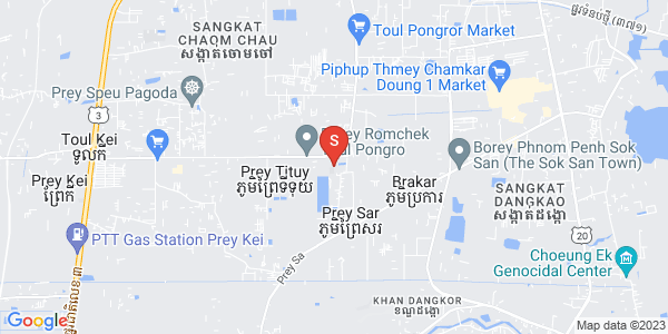 Mapa: Prey Sa, Dangkao, Phnom Penh