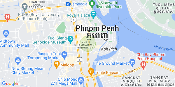 แผนที่ โตนเลบาสัก, จัมการมอน, พนมเปญ