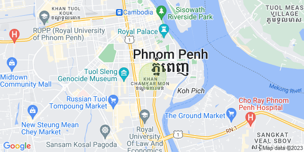แผนที่ โตนเลบาสัก, จัมการมอน, พนมเปญ
