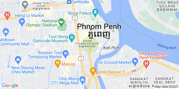 แผนที่ โตนเลบาสัก, จัมการมอน, พนมเปญ