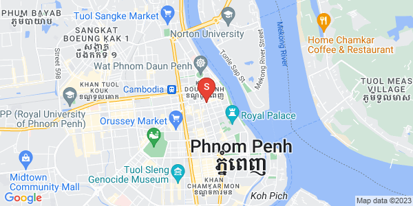 Map of Boeng Reang, Daun Penh, Phnom Penh