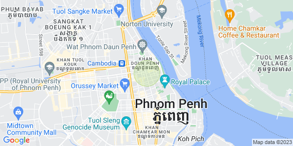 แผนที่ Phsar thmei II, ดวนป็ญ, พนมเปญ
