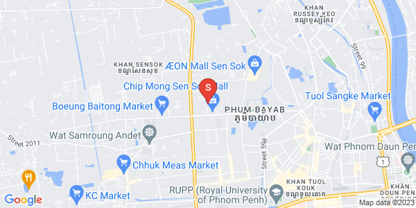 Map of Phnom Penh Thmey, Sen Sok, Phnom Penh