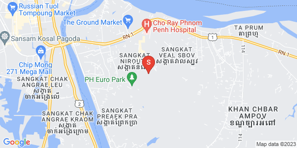 Map of Nirouth, Chbar Ampov, Phnom Penh