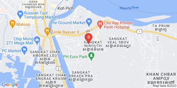 Map of Nirouth, Chbar Ampov, Phnom Penh