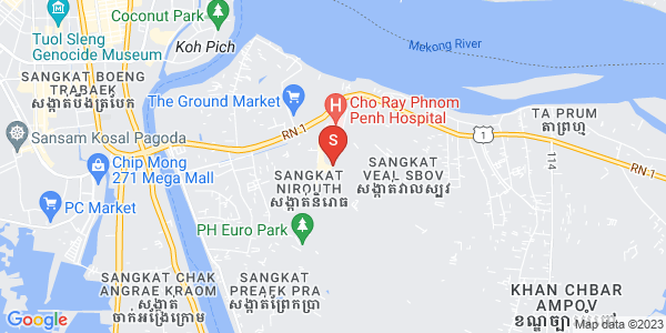 Map of Nirouth, Chbar Ampov, Phnom Penh