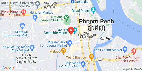万景岗3分区（BKK3), 波哥堪, 金边地图
