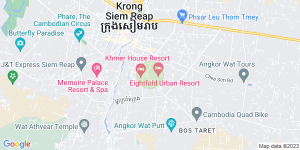 Sala Kamraeuk县, 暹粒地图
