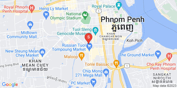 万景岗1分区（BKK1), 波哥堪, 金边地图