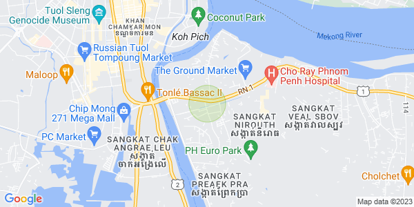 Mapa: Chbar Ampov I, Chbar Ampov, Phnom Penh