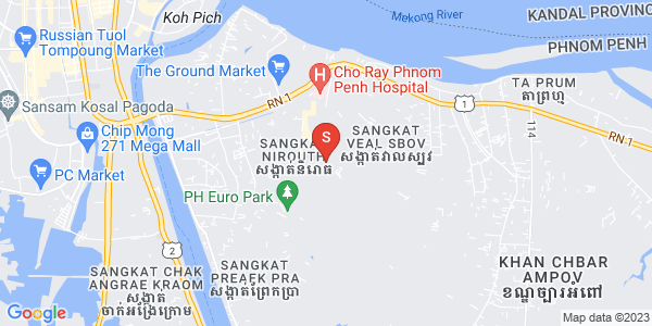 ニロート, チバーアンポウ, プノンペンの地図