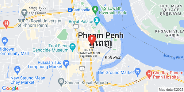 Map of 306 Norodom, BKK 1, Boeng Keng Kang, Phnom Penh