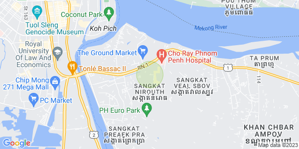 Map of Nirouth, Chbar Ampov, Phnom Penh