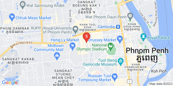 Mapa: Boeung Kak 2, Toul Kork, Phnom Penh