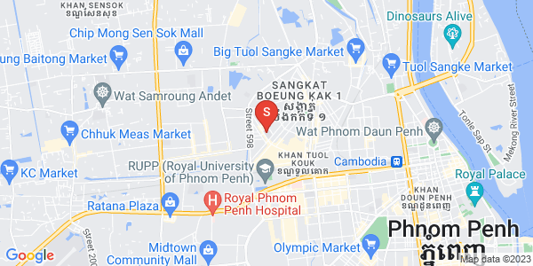 Mapa: Boeung Kak 2, Toul Kork, Phnom Penh