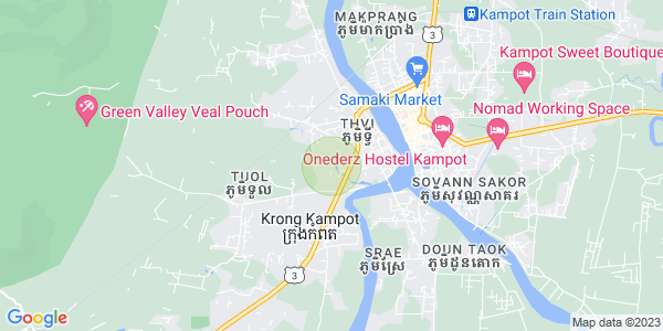 Mapa: Andoung Khmer, Kampot