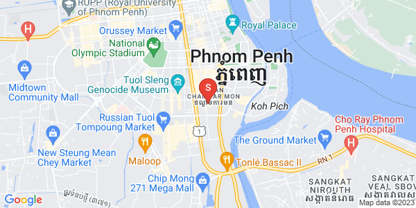 万景岗1分区（BKK1), 波哥堪, 金边地图