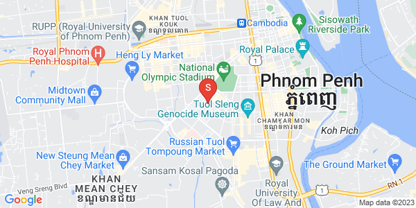 万景岗2分区（BKK2), 波哥堪, 金边地图
